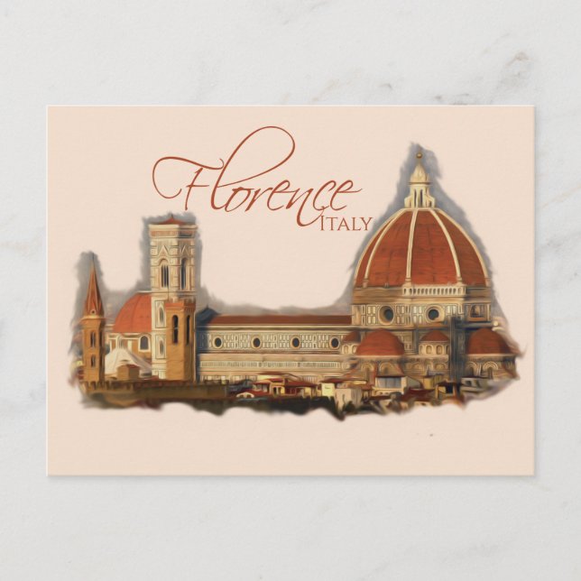 Postal Florencia, Italia: Duomo (Anverso)