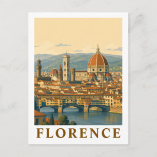 Postal Florencia Italia Duomo Viajes Antiguos