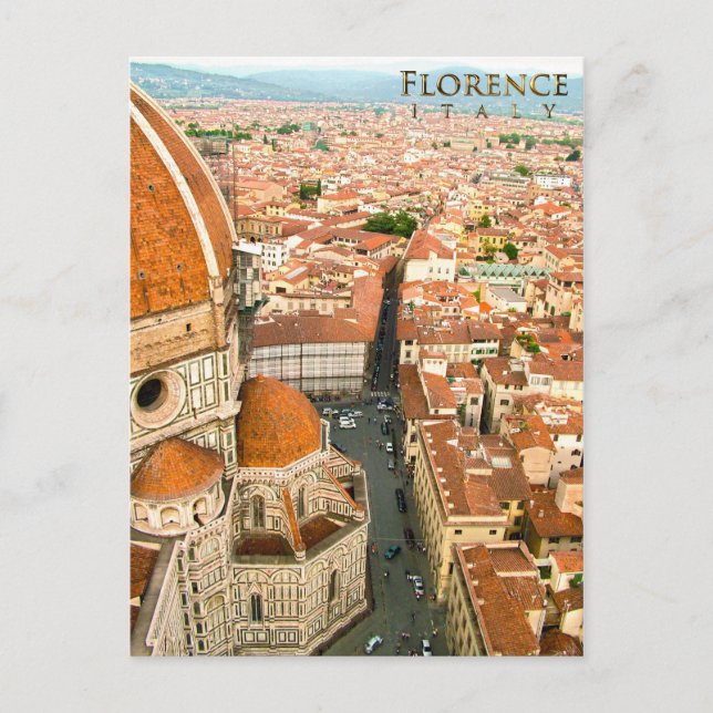 Postal Florencia, Italia - Il Duomo di Firenze (Anverso)