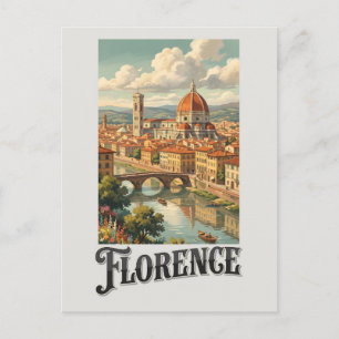 Postal Florencia Italia Viajes Antiguos