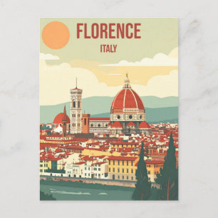 Postal Florencia Italia Vintage