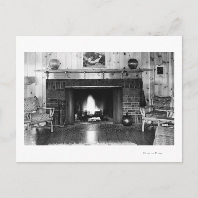 Postal Florencia, Oregon Hotel Regan Lobby View (Anverso)