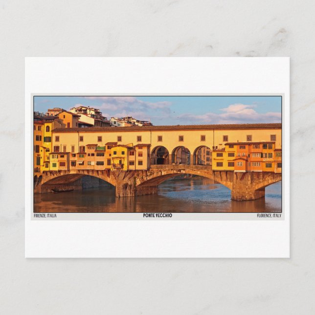 Postal Florencia - Ponte Vecchio (Anverso)