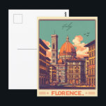 Postal Florencia, regalos de viaje de firenze italy<br><div class="desc">"Florencia Italia" "Firenze" "Uffizi Gallery" "Ponte Vecchio" "Catedral de Florencia Duomo" "Viajes de Florencia" "Destino italiano" "Regalos de Florencia" "Jardines Boboli" "Piazza della Signoria"</div>