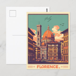 Postal Florencia, regalos de viaje de firenze italy