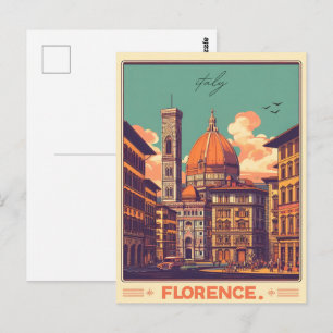 Postal Florencia, regalos de viaje de firenze italy