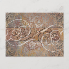 Postal Florentine Elegance Tuscan Damask Table Number