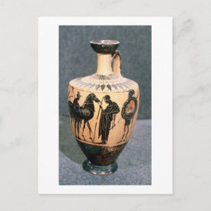 Postal florero atlántico de figuras negras, siglo V a. C.