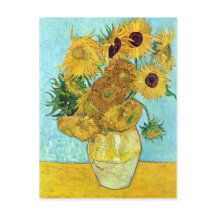 Florero con doce girasoles de Vincent van Gogh