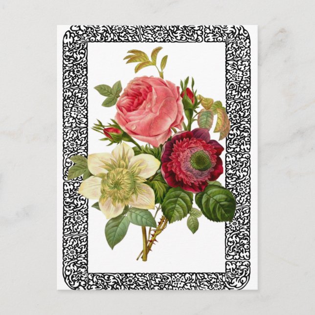 Postal Flores (Anverso)