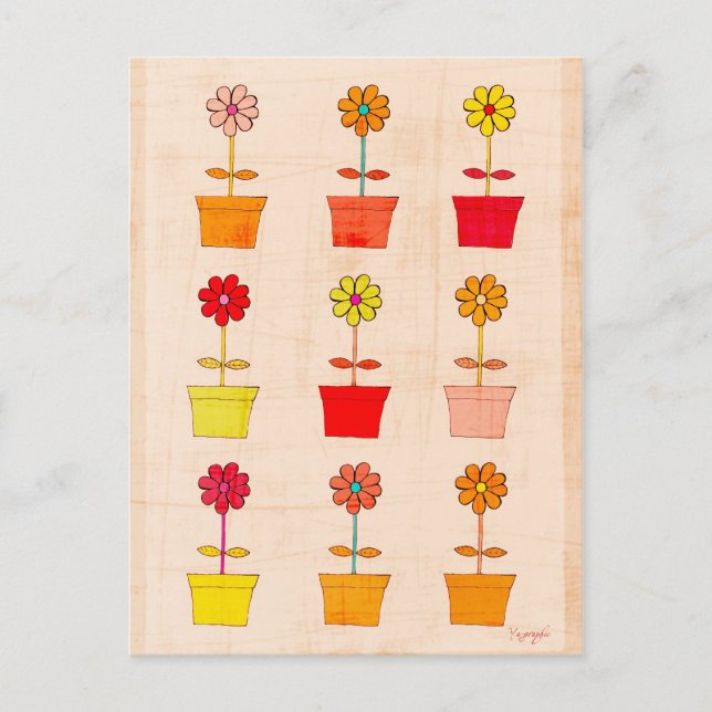 Postal Flores (Anverso)