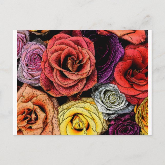 Postal Flores (Anverso)