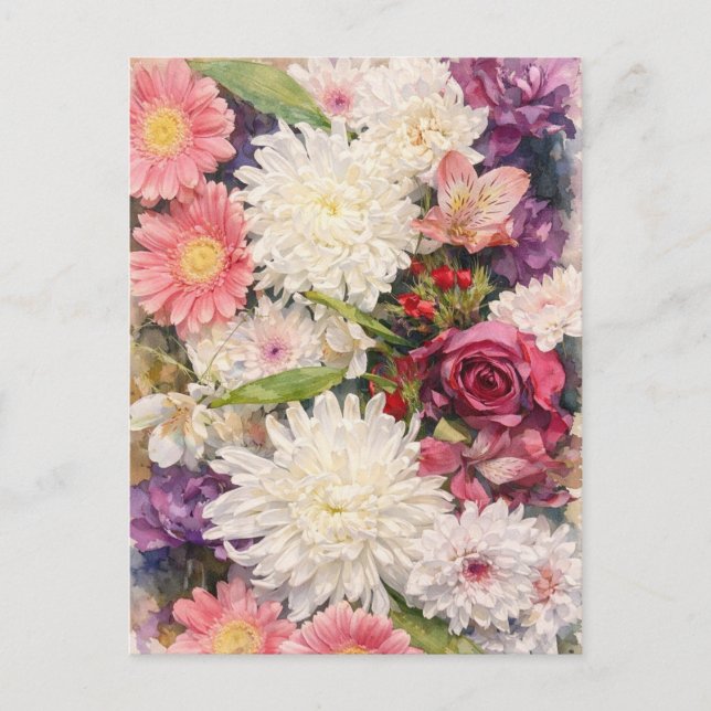 Postal Flores (Anverso)