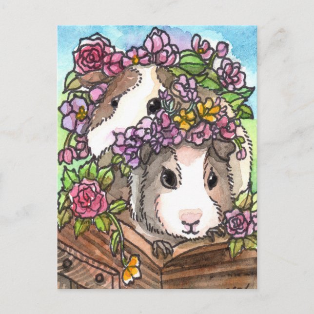 Postal Flores (Anverso)