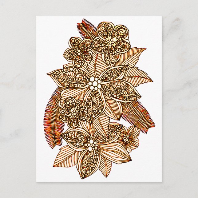 Postal Flores 4 (Anverso)