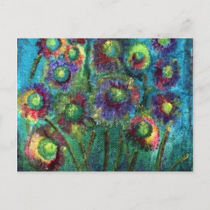 Postal Flores abstractas