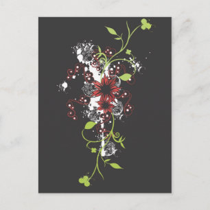 Postal Flores abstractas Postcard
