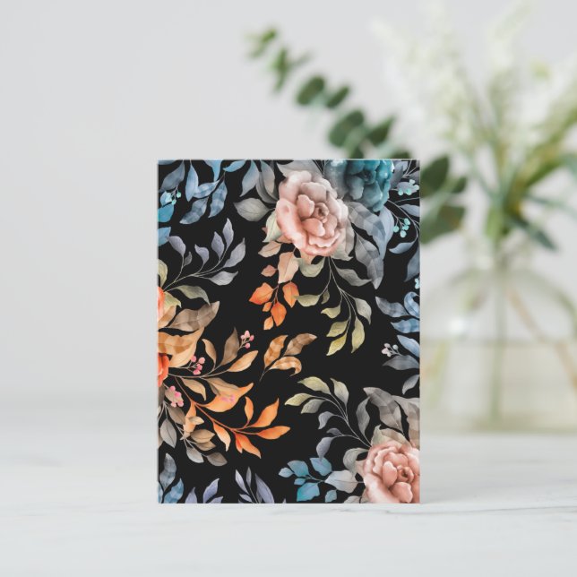 Postal Flores acuáticas 4 (Anverso de pie)