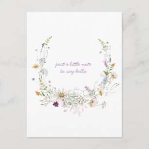 Postal Flores acuáticas de primavera pensando en ti