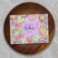 Flores alegres y coloridas en el día de la madre m
