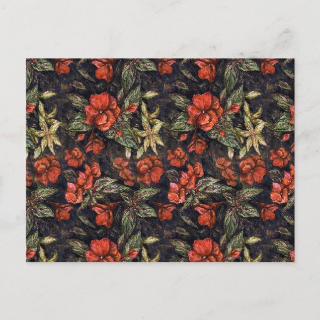 Postal Flores antiguas de Alexandra Cook alias Linandara (Anverso)