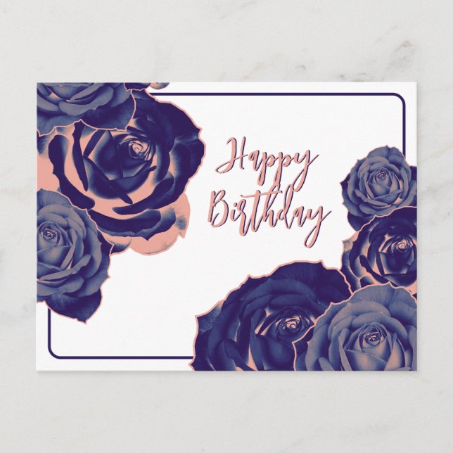 Postal Flores Antiguo (Anverso)