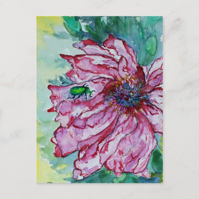 Postal Flores asaltadas (Anverso)