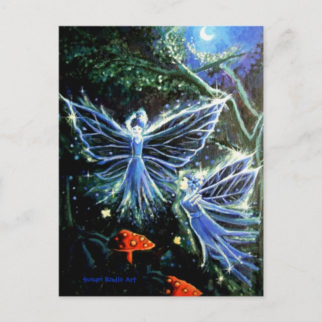 Postal Flores azules de la luna - Postcard (Anverso)
