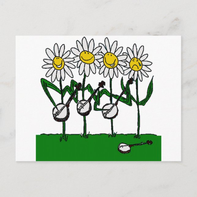 Postal Flores Banjo (Anverso)