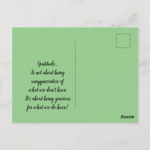 Postal Flores blancas Resumen Gratitud