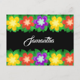 Postal Flores botánicas tropicales