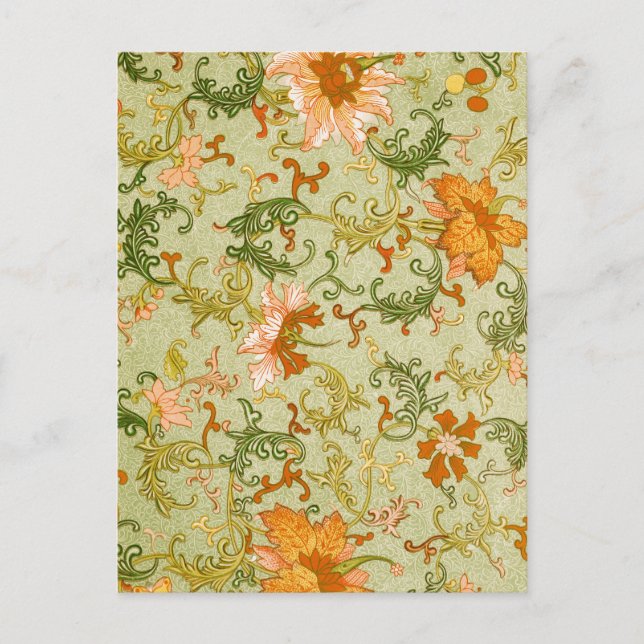 Postal Flores de adorno chino Jones (Anverso)