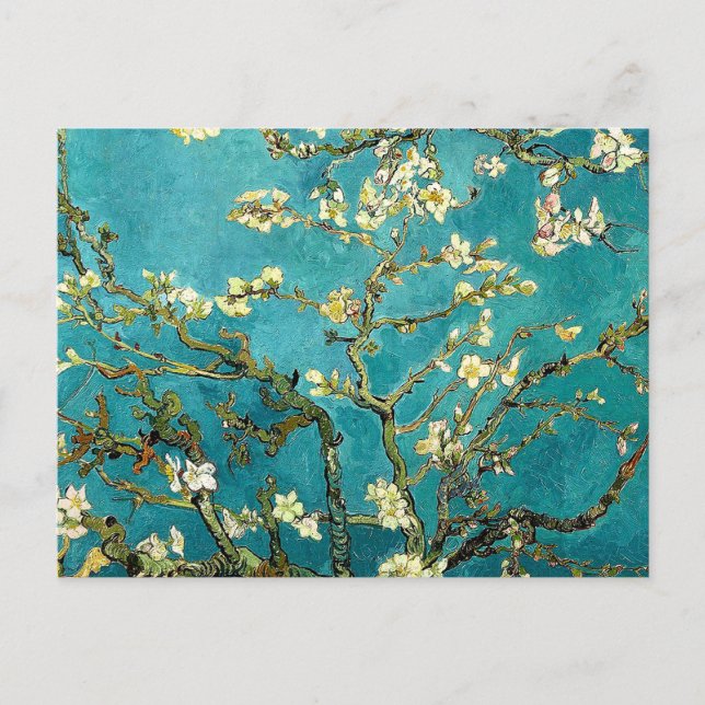 Postal Flores de almendro de Van Gogh Clasicismo Impresio (Anverso)