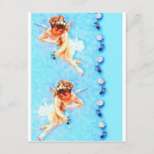 Postal flores de ángel