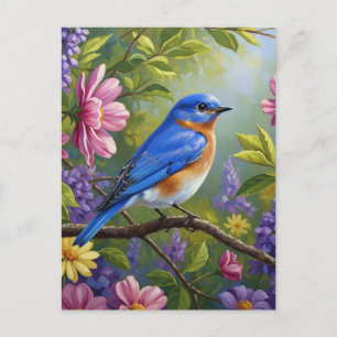 Postal Flores de Bluebird