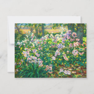 Postal Flores de bonito de época ilustracion de flores de