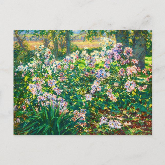 Postal Flores de bonito de época ilustracion de flores de (Anverso)