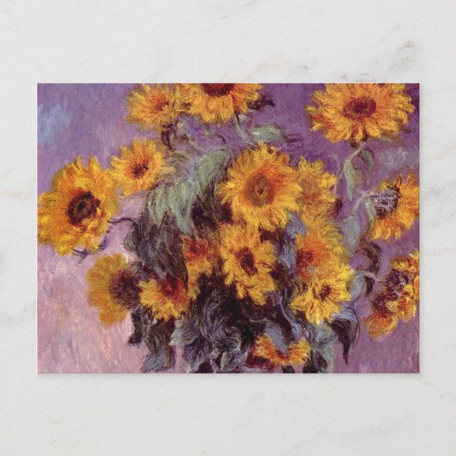 Postal Flores de Claude Monet Postcard (Anverso)