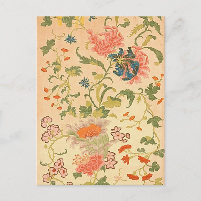 Postal Flores de colores Maravilla (Anverso)