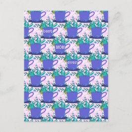 Postal Flores de Día de la Madre en una taza