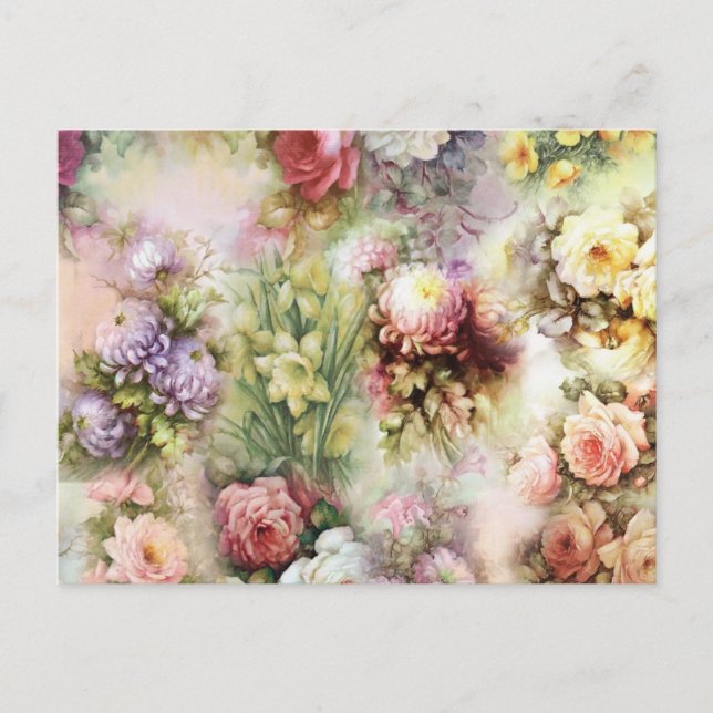Postal Flores de época (Anverso)