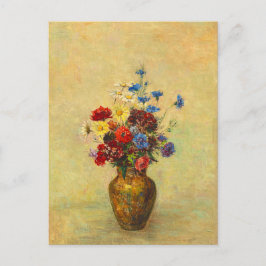 Postal Flores de época en una vesícula (1910) de Odilon R