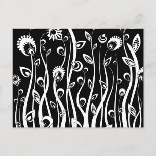 Postal flores de fantasía