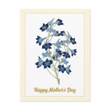 Flores de flores azules vírgenes del Día de la Mad
