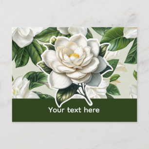 Postal Flores de Gardenia Blancas