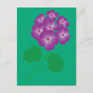 Postal Flores de Geranio