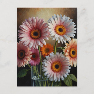 Postal flores de gerbera