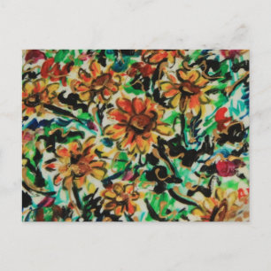 Postal Flores de girasol de Italia