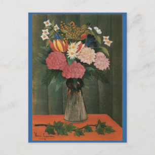 Postal Flores de Henri Rousseau en una vara (1909)