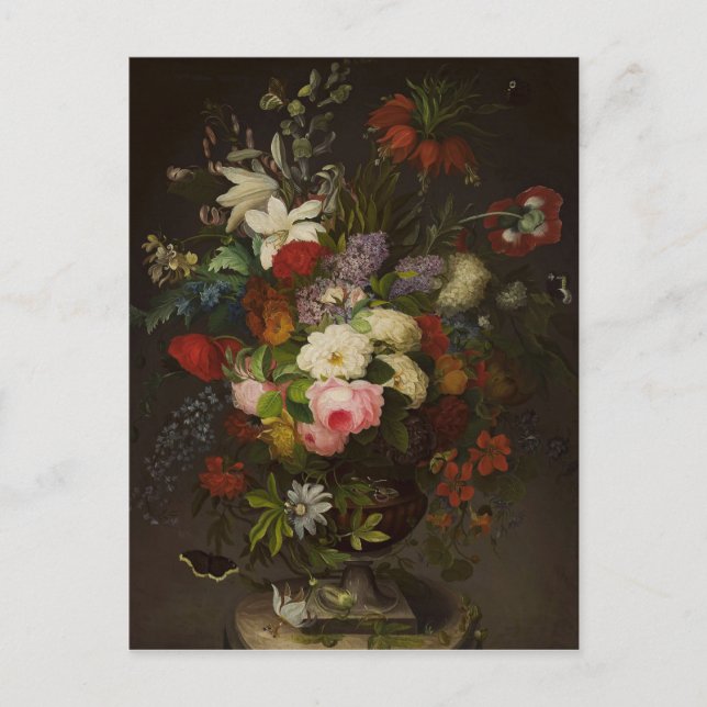 Postal Flores de Henryka Beyer (Anverso)